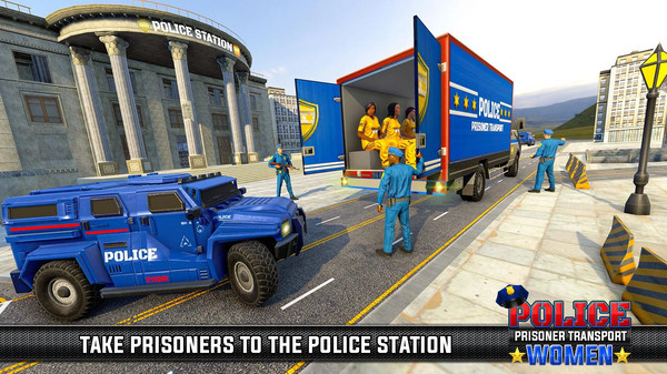女囚犯运输 模拟驾驶游戏 警察 警戒 考验 危险 模拟 监狱 驾驶 路上 囚犯 手机游戏  第1张