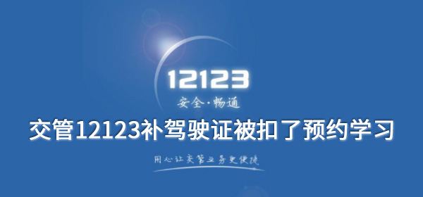 交管12123补驾驶证被扣了预约学习点哪一个 声明 需要你 软件园 驾驶人 机动 动车 驾照 交管12123 驾驶证 驾驶 新闻资讯  第1张