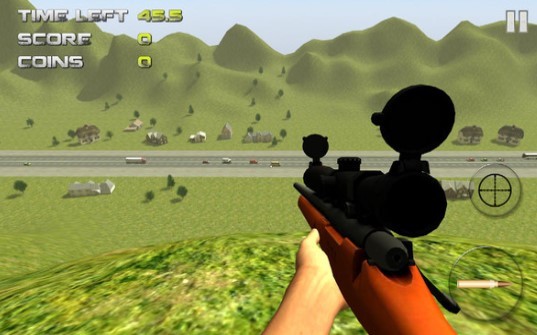 交通猎人中文版 隐蔽 路上 连发 配件 射击 掩体 狙击枪 中文 猎人 狙击 手机游戏  第1张