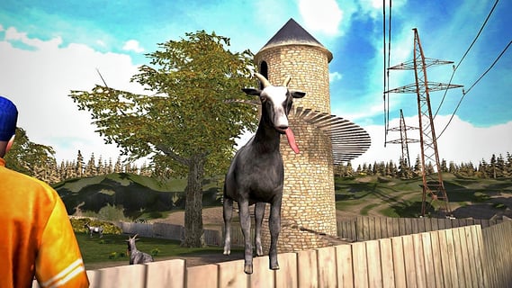 模拟山羊无限角色免费版 探索 天空 玩吧 未知 生存类游戏 破坏 免费版 模拟山羊 模拟 山羊 手机游戏  第1张