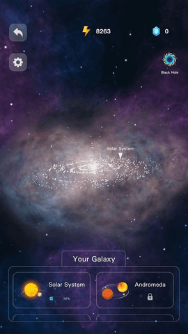 银河系模拟器 炫酷 岩浆 元素 探索 风格 星球 宇宙 模拟器 银河 模拟 手机游戏  第1张