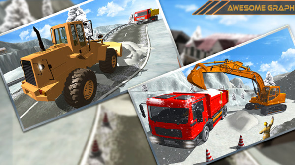 铲雪挖掘机模拟器 模拟驾驶 快点 积雪 路上 休闲 闯关 驾驶 模拟器 挖掘机模拟 模拟 手机游戏  第1张
