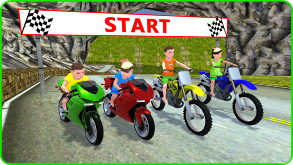 孩子赛车模拟器破解版 比赛 竞速 摩托 破解 破解版 摩托车 模拟器 驾驶 模拟 赛车 手机游戏  第1张