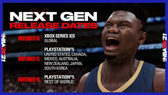 又得买一份！《NBA 2K21》次世代版发售日公布 与主机同步上线 微软 推特 2k nba 9月3 9月30 次世代 新闻资讯  第1张