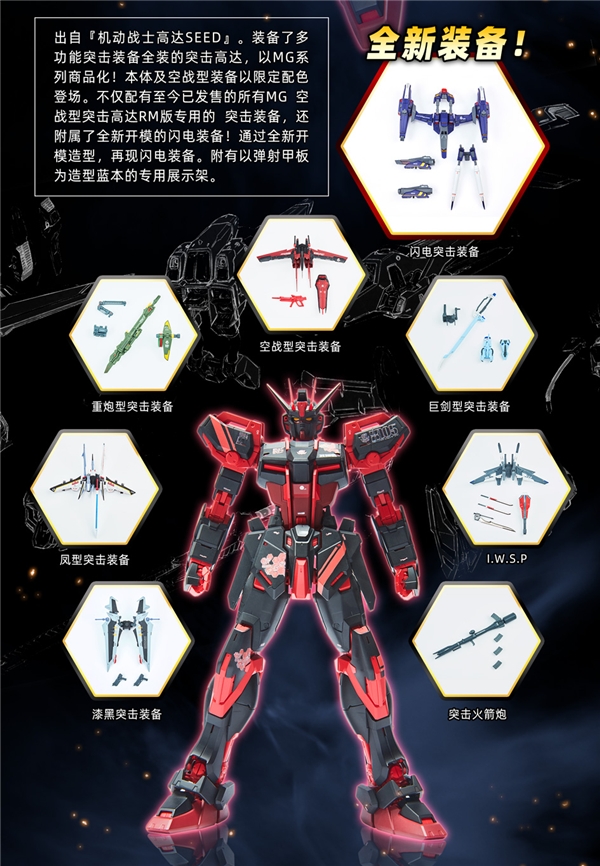 天猫限定!MG 1/100 空战突击高达RM版(中国红)+全装备套装即将开定! 套装 再现 jpeg peg 闪电 share bind bin les mgs ar files ded 万代 空战 天猫 高达 突击 新闻资讯  第3张