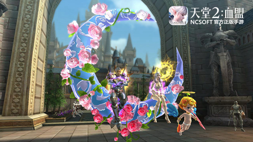 闫妮游戏里寻爱 天堂2手游跨界合作《美容针》 海报 坐骑 亚丁 美容 百合 合作 天堂2手游 天堂2 新闻资讯  第4张