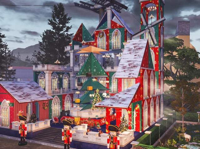 明日之后：营地圣诞氛围浓烈 圣诞建筑一览 礼盒 房子 有种 麋鹿 城堡 小屋 冰雪 庄园 幸存者 圣诞 新闻资讯  第1张