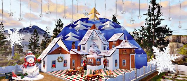 明日之后：营地圣诞氛围浓烈 圣诞建筑一览 礼盒 房子 有种 麋鹿 城堡 小屋 冰雪 庄园 幸存者 圣诞 新闻资讯  第2张