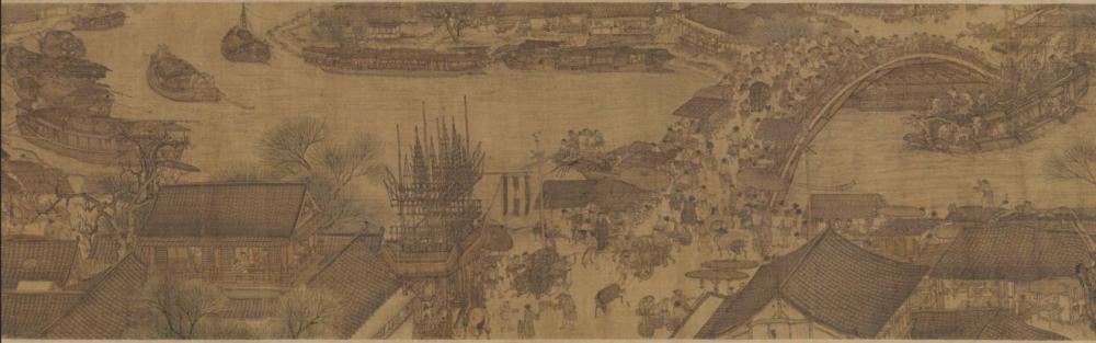 《江南百景图》小百科：《清明上河图》三个版本不同之处 又一 杰作 江南 寄托 绘画 繁华 仇英 兵戎 北宋 张择端 河图 新闻资讯  第1张