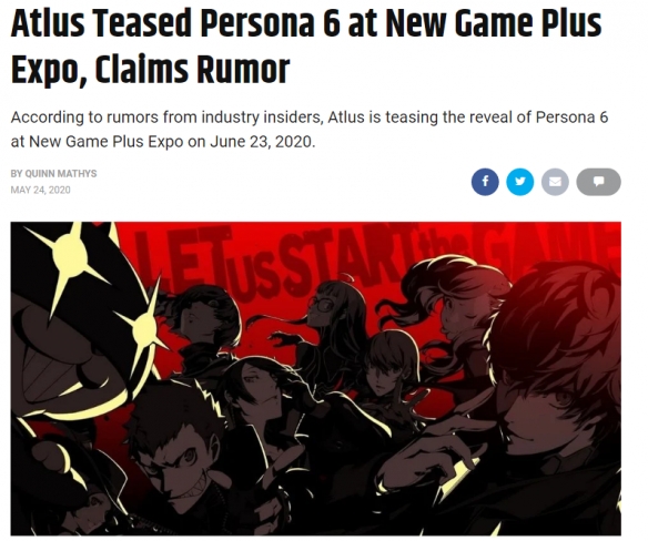 Atlus或将于6月23日公布《女神异闻录6》 举办 edd ATL atlus 女神 异闻录 6月23 女神异闻录 新闻资讯 第1张 Atlus或将于6月23日公布《女神异闻录6》 举办 edd ATL atlus 女神 异闻录 6月23 女神异闻录 新闻资讯 第1张