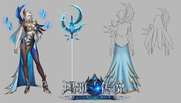 绝美NPC博人眼球 神谕玛雅传说即将开测 雪女 奇缘 神圣 魔力 魔幻 梦幻 主角 冰雪 博人 曝光 角色原画 原画 神谕 玛雅 新闻资讯  第4张