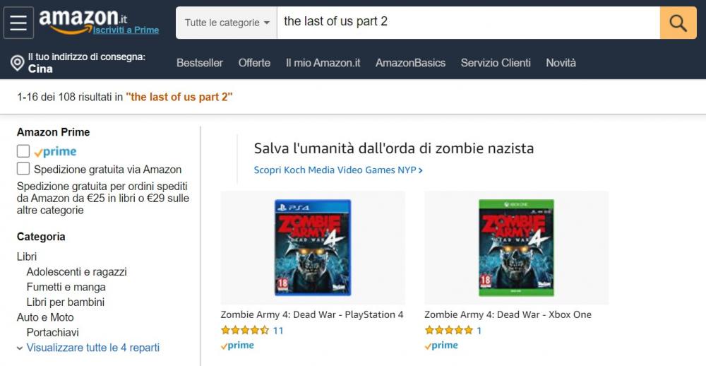 受疫情影响《最后的生还者2》被意大利亚马逊下架 严峻 eset 顽皮 利亚 反映 独占 顽皮狗 爆发 病毒 亚马 最后的生还者2 最后的生还者 生还者 新闻资讯  第1张