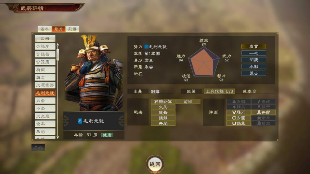 《三国志14》6名追加武将介绍 信长之野望乱入 统帅 武勇 光荣 苍狼与白鹿 水浒 水浒传 武田信玄 上杉谦信 毛利元就 井伊直虎 三国 三国志14 三国志 三国志1 信长之野望 野望 信长 新闻资讯  第2张