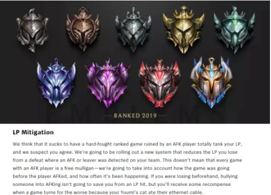LOL即将上线胜点损失补偿机制 再也不怕被挂机队友坑了? 排位 lol 挂机 新闻资讯 第1张 LOL即将上线胜点损失补偿机制 再也不怕被挂机队友坑了? 排位 lol 挂机 新闻资讯 第1张