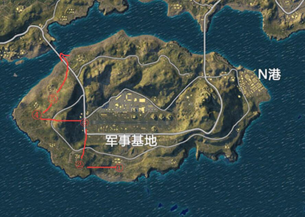 绝地求生刺激战场机场不刚枪，海岛军事基地打野思路解析 主流 步枪 无人 岛主 两条线 转移 无名 大型 基地 激战 小岛 刺激战场 海岛 打野 新闻资讯  第2张