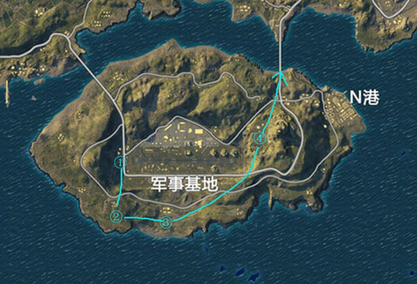绝地求生刺激战场机场不刚枪，海岛军事基地打野思路解析 主流 步枪 无人 岛主 两条线 转移 无名 大型 基地 激战 小岛 刺激战场 海岛 打野 新闻资讯  第3张