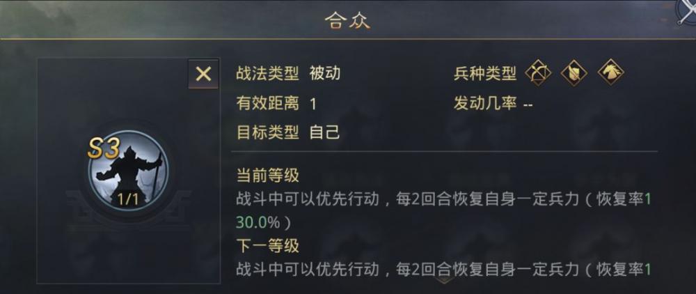 率土之滨桃园结义值得换吗？强大的恢复机制让开荒队成主力！ 神兵 天降 行动 月英 神兵天降 刘备 重伤 马云禄 称号 指挥 单骑救主 疾风 迅雷 合众 前锋 开荒 恢复 战法 桃园 结义 新闻资讯  第4张