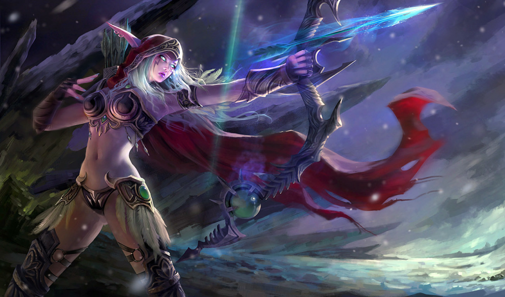 希尔瓦纳斯人物背景介绍 她是怎么变成黑暗游侠的 屠杀 天灾 死亡 杀死 血腥 人物 霜之哀伤 哀伤 骑士 克尔苏加德 妖王 巫妖 精灵 巫妖王 黑暗 黑暗游侠 游侠 希尔 希尔瓦纳斯 尔萨 新闻资讯  第1张