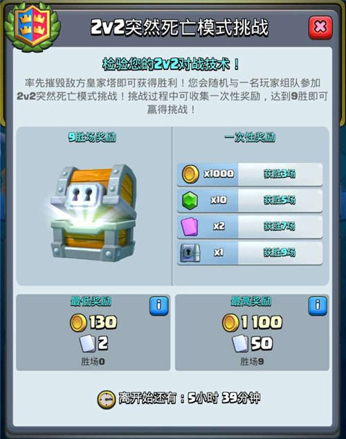 《皇室战争》2v2突然死亡挑战开启 进攻 卡牌 石头 战争 暗夜 圣水 比赛 卡组 死亡 突然死亡 新闻资讯  第4张