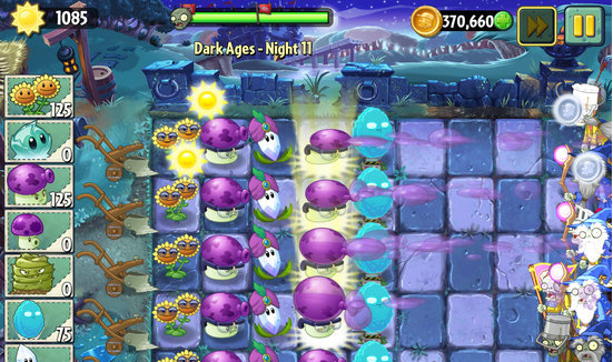 《植物大战僵尸2：黑暗时代》第11关图文攻略 植物大战僵尸2 大战僵尸 植物大战僵 物大战僵尸 大战僵尸2 植物大战僵尸 黑暗 黑暗时代 植物 僵尸 新闻资讯  第5张