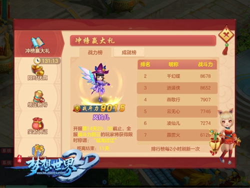 《梦想世界3D》新服今日开启 欢乐抽奖送神兽 成就 称谓 策略 梦想世界 排行榜 世界3 小宝 神兽 排行 新服 新闻资讯 第4张 《梦想世界3D》新服今日开启 欢乐抽奖送神兽 成就 称谓 策略 梦想世界 排行榜 世界3 小宝 神兽 排行 新服 新闻资讯 第4张