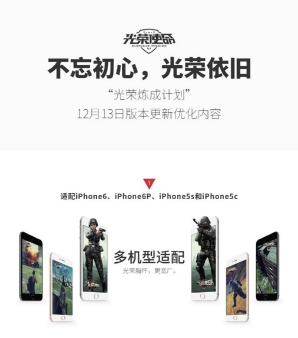 12天6次大优化外加适配iPhone 6，《光荣使命》已重新出发 游戏市场 游戏厂商 注定 积累 腾讯 竞技 使命 光荣使命 光荣 新闻资讯  第4张