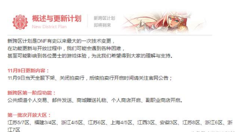 DNF新跨区计划公布 同跨区内所有玩家可自由组队交易 单独 波动 不可以 dnf 所有游戏 商店 爆满 h1 卢克 计划 新闻资讯  第2张