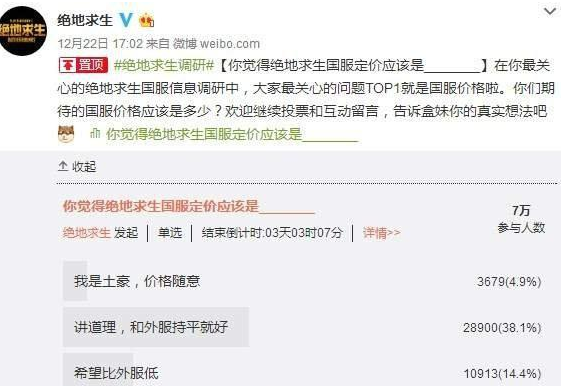 国内知名大佬爆料《绝地求生》国服或将要免费！并爆料免费方案 计划 擅长 上周 投票 4c 外挂 大佬 腾讯 爆料 新闻资讯  第4张