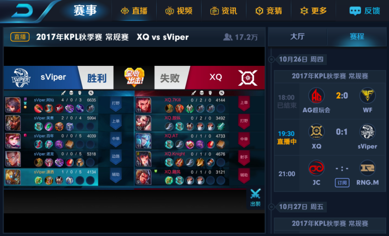 王者荣耀KPL秋季赛第六周 sViper惜败XQ陷入保级困境 节奏 加速 美女 拉开 登场 拿下 比赛 进攻 秋季赛 王者荣耀 新闻资讯  第2张