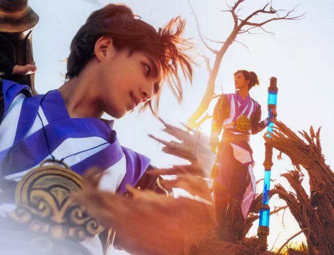 王者荣耀国服第一帅！最强至尊宝Cosplay满分还原！ 仙子 cos 哥哥 spl 国服第一 play 还原 王者荣耀 至尊 至尊宝 新闻资讯  第4张