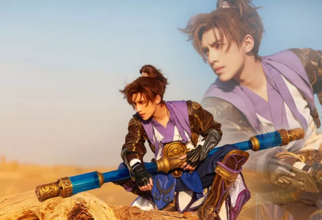 王者荣耀国服第一帅！最强至尊宝Cosplay满分还原！ 仙子 cos 哥哥 spl 国服第一 play 还原 王者荣耀 至尊 至尊宝 新闻资讯  第6张