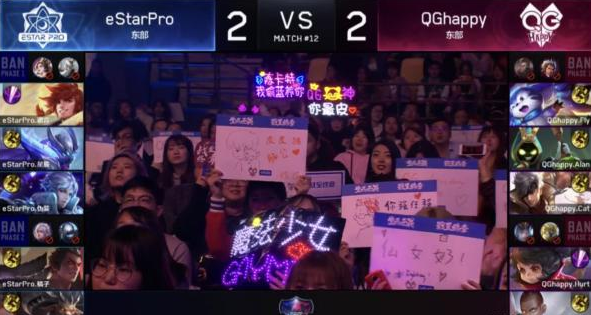 王者荣耀KPL春季赛东部战报：QGhappy惜败eStar二连败！ 坦克 五虎 吕布 qghappy 比赛 东部 王者荣耀 happy ar 新闻资讯  第3张