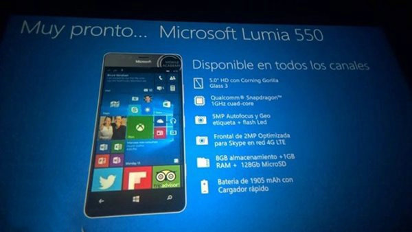 Win10新机微软Lumia550将有可能推出2个版本 enc 7英寸 5英寸 win1 9月28 win10 lumia 微软 mia umi 新闻资讯  第1张