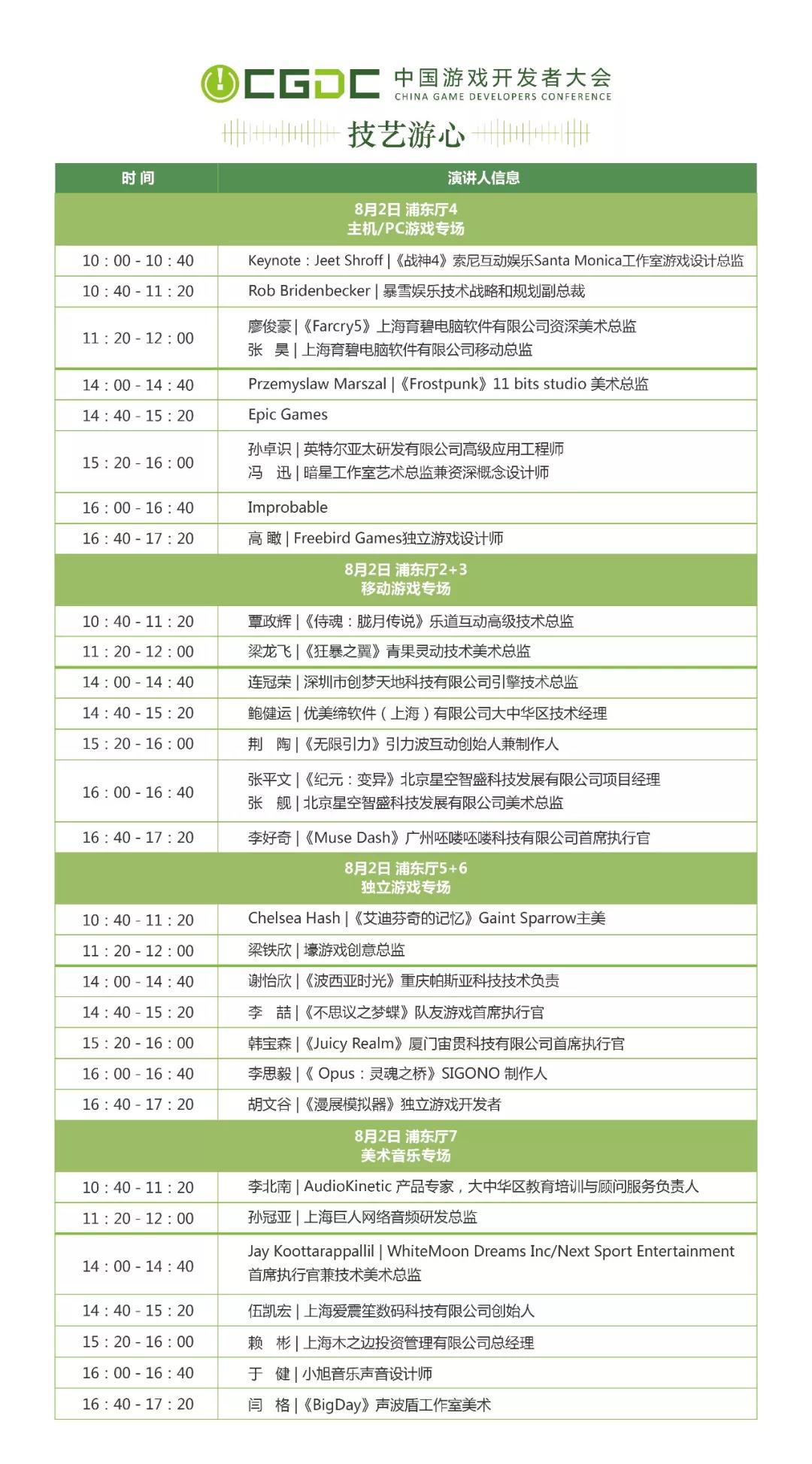 技艺游心！2018中国游戏开发者大会（CGDC）日程正式公布！ 演唱 音乐 原创 chinajoy 购票 二维码 日程 产业 中国游戏 游戏开发 新闻资讯  第2张