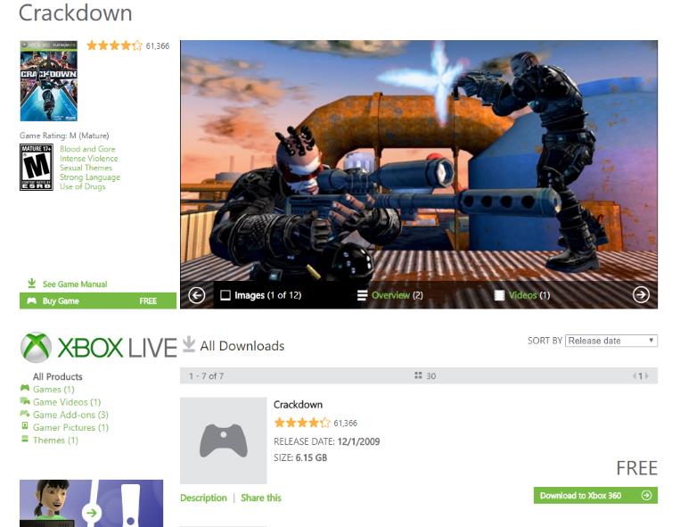 经典ARPG大作：《除暴战警1》在Xbox商店免费了 商店 实况 试玩 侠盗 限免 行动 发行 大作 微软 动作 新闻资讯  第1张