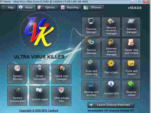 UVK Ultra Virus Killer官方版(UKV杀毒软件) 恶意 电脑 Virus Ultra rus 应用软件 注册表 文件 UVK 系统软件 软件下载  第1张