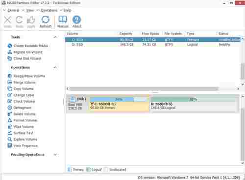 NIUBI Partition Editor免费版(分区编辑器) 汉化版 汉化 调节 磁盘 硬盘 Partition ar NIUBI 系统分区 分区 软件下载  第1张