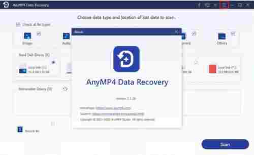 AnyMP4 Data Recovery破解版(数据恢复软件) ver AnyMP4 over eco 文件 2 MP4 扫描仪 恢复 计算机 软件下载  第1张