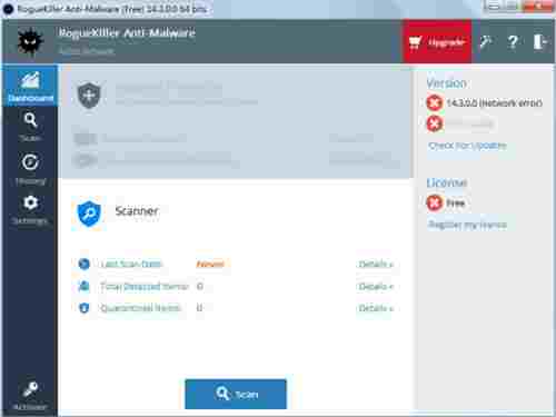 RogueKiller位多国语言安装版(流氓软件杀手) 完整版 2 ki 文件 病毒 扫描仪 on ue gue 恶意 软件下载 第1张 RogueKiller位多国语言安装版(流氓软件杀手) 完整版 2 ki 文件 病毒 扫描仪 on ue gue 恶意 软件下载 第1张