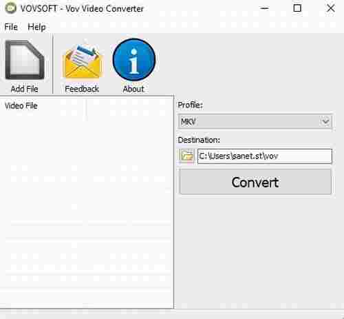 VovSoft Video Converter免费版(视频文件转换工具) ver Vov Converter Video 2 ideo HD 文件格式 on 文件 软件下载  第1张