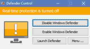 Defender Control破解版(Defender关闭工具) 汉化 汉化版 电脑 拷贝 10 Defender Windows on 2 in 软件下载  第4张