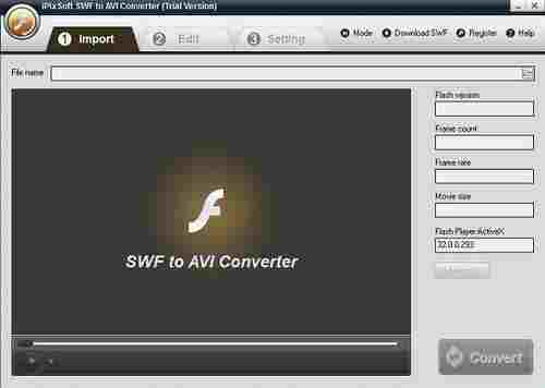 iPixSoft SWF to Video Converter免费版(swf转视频工具)截图1