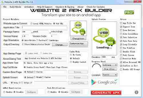 Website 2 APK Builder Pro(网站生成app工具) Pro site Website ld Builder on Web APK 应用软件 2 软件下载  第1张