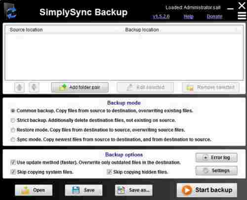 SimplySync Backup(系统备份工具)截图1