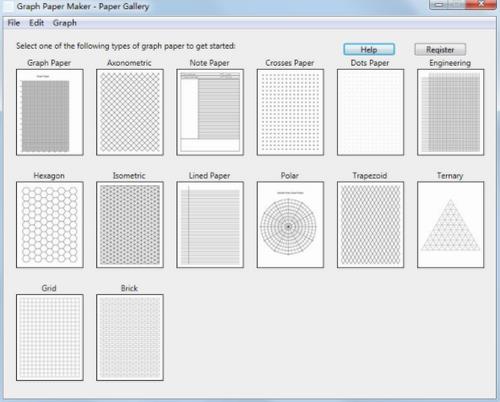 Graph Paper Maker(函数绘图工具) in Maker最新版 打印 2 on Maker aph ape Graph Paper 软件下载  第1张