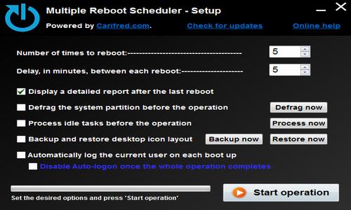 Multiple Reboot Scheduler(系统优化工具)截图1
