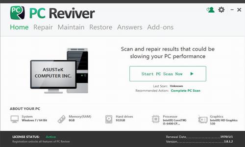 pc reviver(电脑优化维护工具) 计算机 PC in pc ver ev 电脑 evi on strong 软件下载  第1张