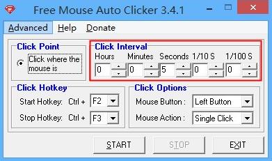 Free Mouse Auto Clicker(鼠标自动点击软件) Free to ous Mouse on strong 10 11 鼠标 2 软件下载  第2张