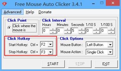 Free Mouse Auto Clicker(鼠标自动点击软件) Free to ous Mouse on strong 10 11 鼠标 2 软件下载  第4张