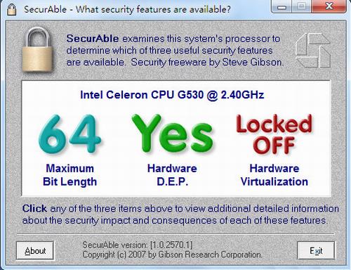 securable.exe(cpu检测工具) in able sec abl 电脑 CPU U strong on O 软件下载  第1张